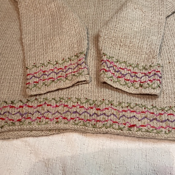 Christopher and Banks hand embroidered sweater - Picture 5 of 7